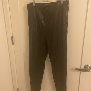 Zara faux leather leggings